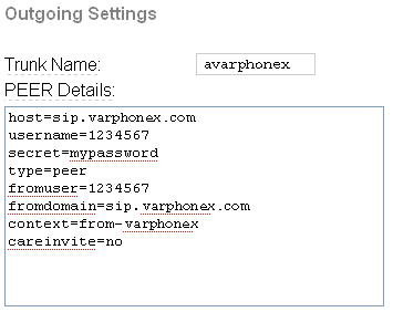 Trixbox v2.6.1.1 Configuration